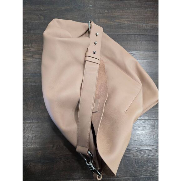 ALLSAINTS Captain Tote N/S Leather Nude Pink Large with Pouch - Picture 15 of 16